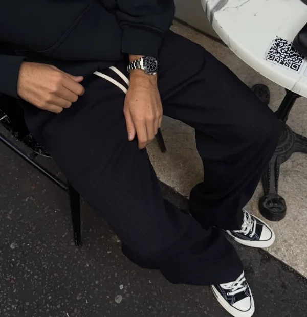 Glory Days pinstripe pant — close match